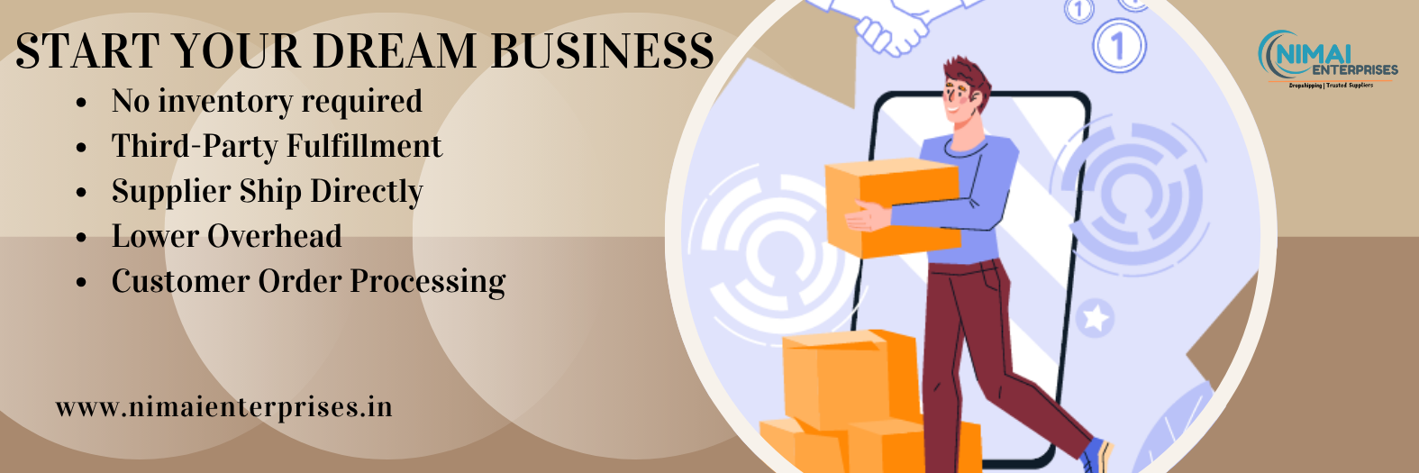 Beige And Brown Minimalist Interior Design Email Header